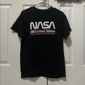 Black NASA Logo Tshirt